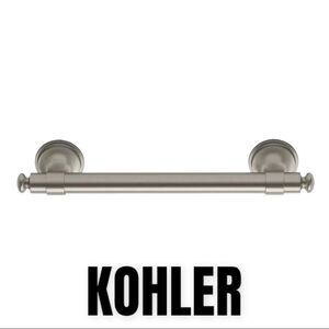 KOHLER Carmichael 9 in. Grab Bar in Vibrant Brushed Nickel R27234-BN